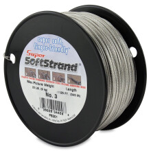 Drut do zawijania obrazów ze stali nierdzewnej Super Softstrand pokryty winylem Rozmiar nr 3 20 funtów / 9 kg 1125 stóp / 343 m