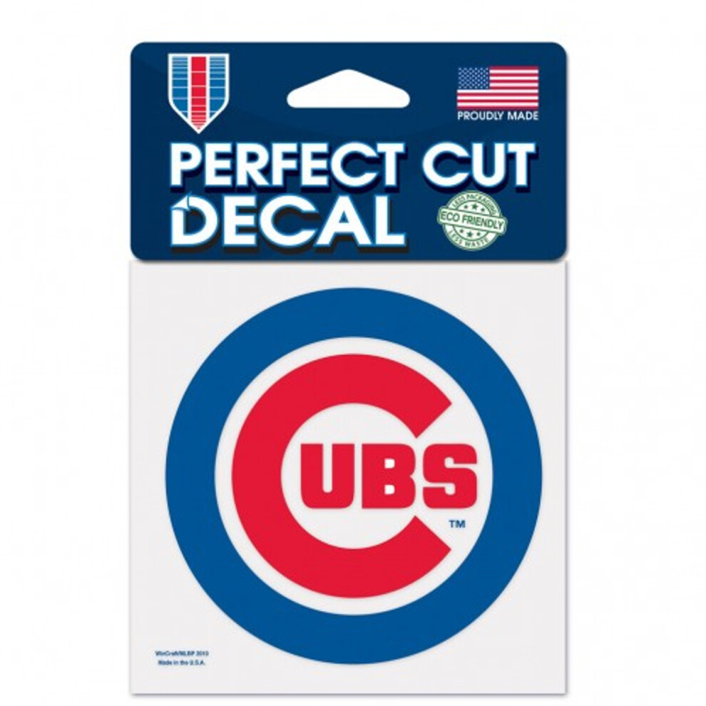 Chicago Cubs Decal 4X4 Perfect Cut Color 032085938480