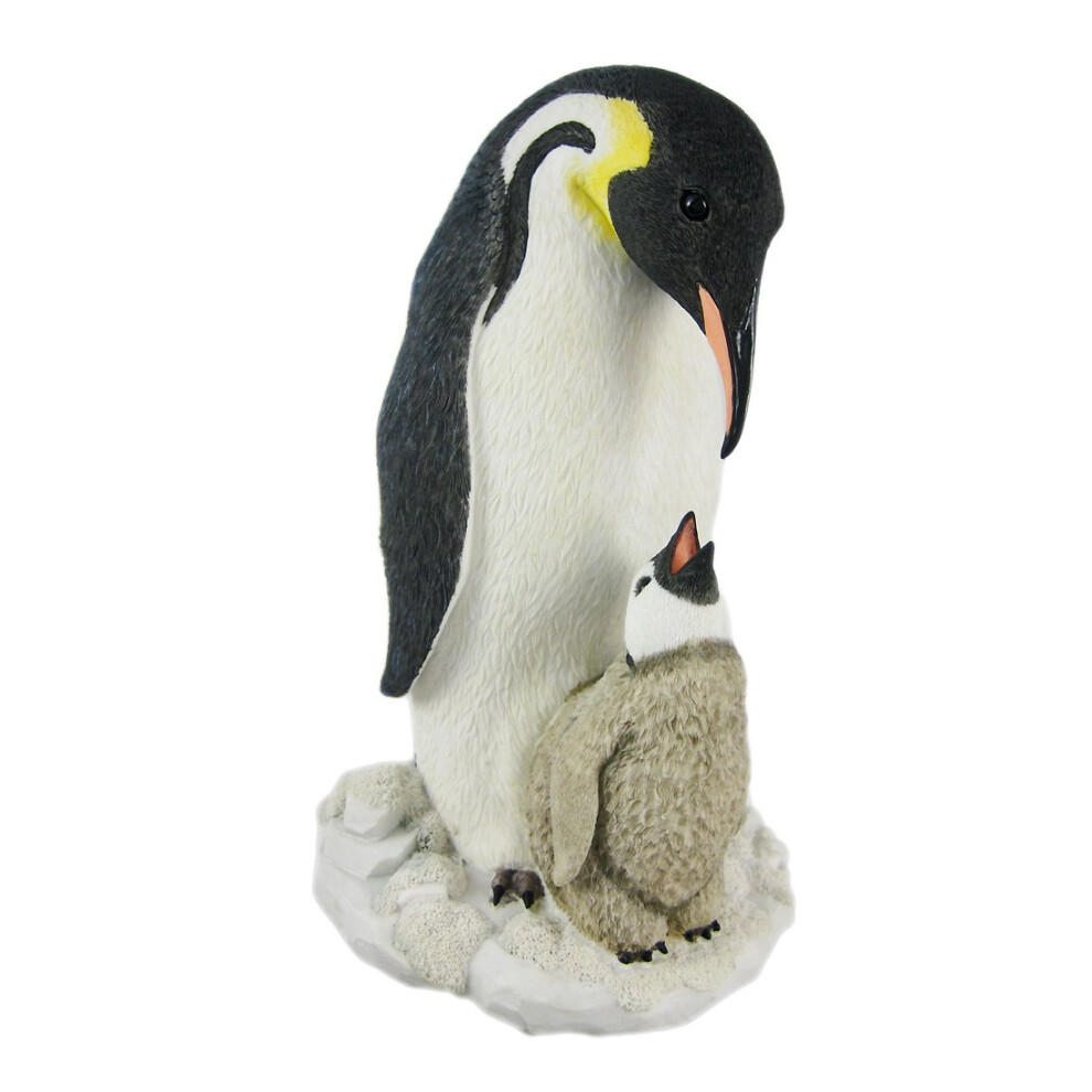 Zdjęcia - Figurka / świecznik Veronese Design Veronese Design Mother and Child Penguin Statue z dziecieca laska Rzezbe zywiczna na zimno - idealna dla ent