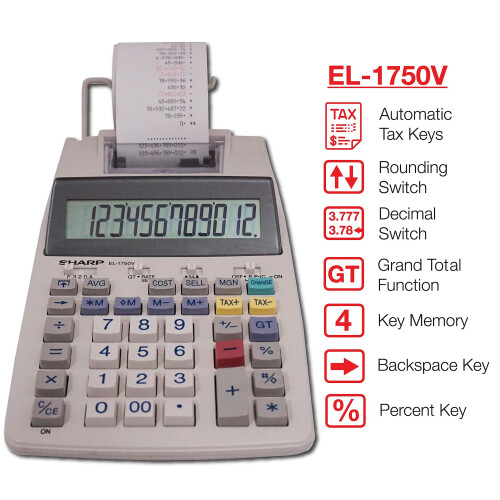 Sharp IMPRESSO CALC 12DGT LCD 1