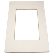 INOVART Picture-It White Pre-Cut kunst/pr?sentationsm?tte rammer - passer til kunstv?rker 12"""" x 18""""