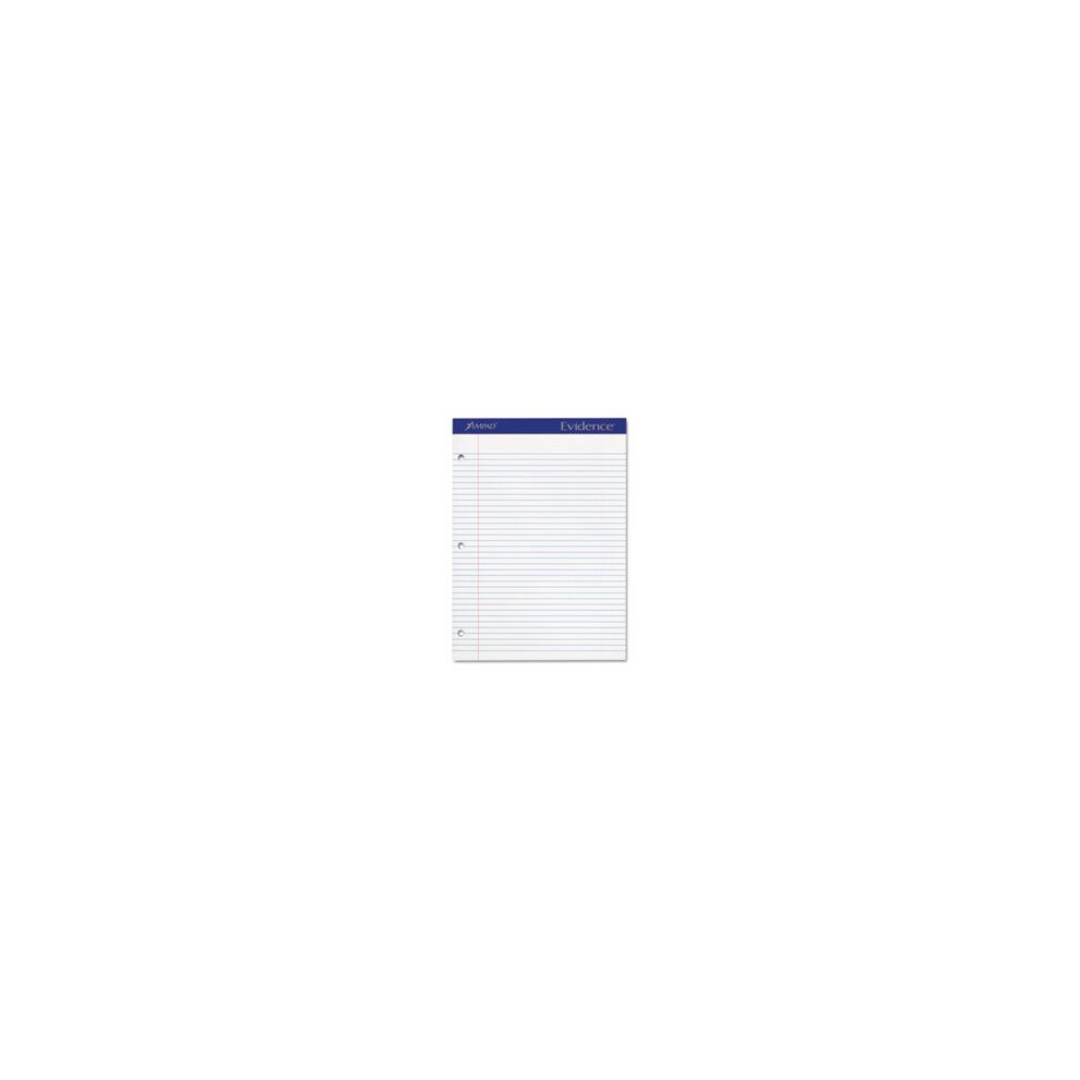 Photos - Notebook Dual Pad Margin Line Narrow Rule 8-1/2 quot;x11 quot; White 20346