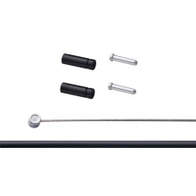 Σετ καλωδίων και θηκών φρένων Shimano Stainless MTB (Μαύρο)