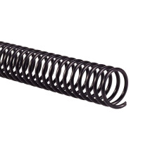 GBC Binding Spines/Spirals/Coils, 18mm, 140 Bladcapaciteit, 4:1 Pitch, Zwart, 100 Pack (9665080)