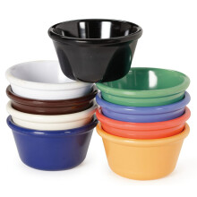 GET RM-400-MIX Mix-Packung mit 4 Mardi Gras-Farben, 4 oz. Ramekin-Kollektion aus bruchfestem, sp   lmaschinenfestem Melamin-Kunststoff (12er-Packung)