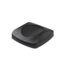 Rubbermaid Commercial Products Untouchable Trash/Recycling Swing Lid Black Compatible with 23-Gallon Untouchable Containers