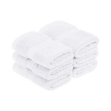 Superieur Egyptien Coton Pase Face Norde / gant de toilette Ensemble de 6 serviettes de luxe ultra douces Emplements Plux Essentiels Absorbant H