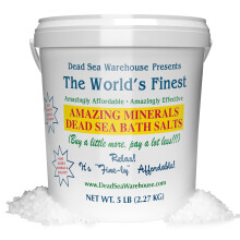 Dead Sea Warehouse - Sali da bagno del Mar Morto Amazing Minerals, sali da bagno terapeutici al 100% minerali, detossinanti, idratanti ed esfolia