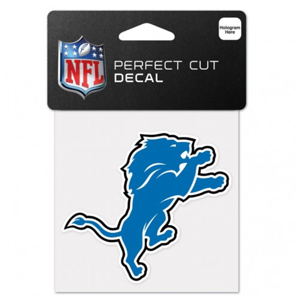 Detroit Lions Decal 4X4 Perfect Cut Color 032085630452