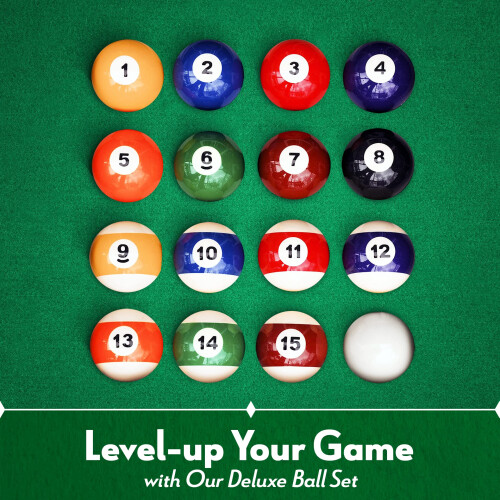 Iszy Billiards Bolas de Bilhar - Conjunto de 16 Bolas para Mesa de Bilhar - 2 1/4 Polegadas, 6 Onças 1
