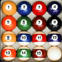 Iszy biljard poolbollar - 16 styckes cue boll set fr biljardbord och visning - 2 1/4 tum 6 ounce regleringsstorlek biljard bollar - marmorstil