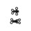 Dritz Hooks & Eyes St?rrelse 3 Sort 4