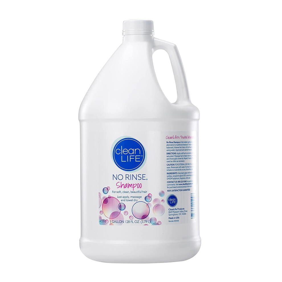 Bez Oplachovania No-Rinse Shampoo (1 Gallon) - Leaves Hair Fresh Clean And Odor-Free Rinse-Free Formula