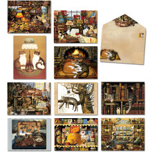 Leanin' Tree  Cat Tales  Blank Cards and Envelopes  Cute Stationery  Blank Note Cards  Blank Note Cards and Envelopes  (20 Blank Cards  22 Envelopes)