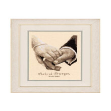 Kit de punto de cruz Vervaco Rec Wedding Happiness multicolor