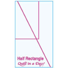 Plantilla de medio rect   ngulo de Quilt in a Day