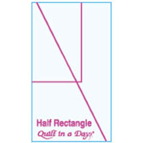 Plantilla de medio rect   ngulo de Quilt in a Day