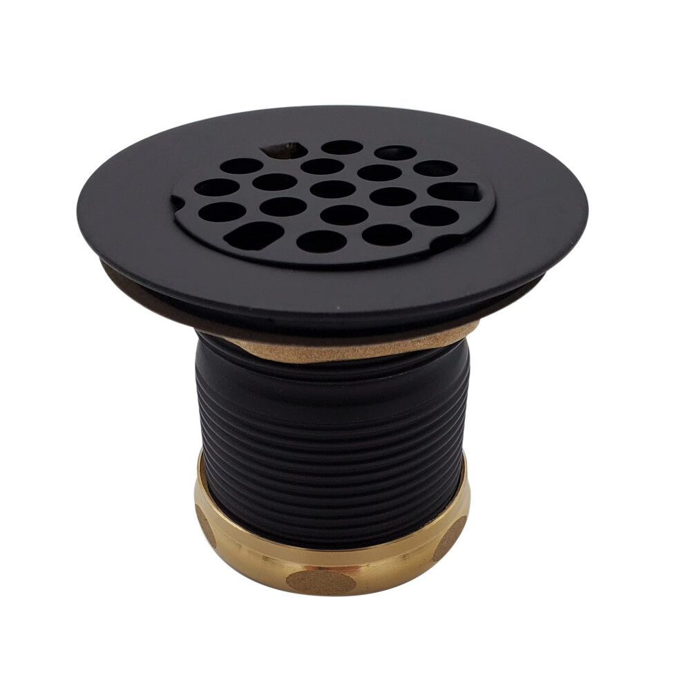 Westbrass Grid Basket Style Bar Sink Strainer Matte Black D2181-62 747028058629