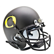 Casco miniatura coleccionable Alt 3 de los Oregon Ducks de la NCAA, color negro mate