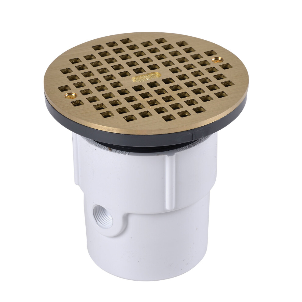 Oatey 3 In. Or 4 In. Pvc General Purpose Drain With 6 In. Br Grate 038753721279