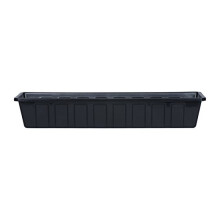 Novelty 2308 02308 Plastic Flower Box Planter  30-Inch  Black