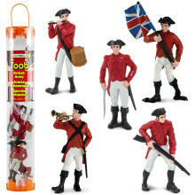 Safari Ltd. Revolutionary War British Army Designer Toob - S?t med 6 detaljerede miniatyrfigurer inklusive General Cornwallis - Uddannelsesleget?