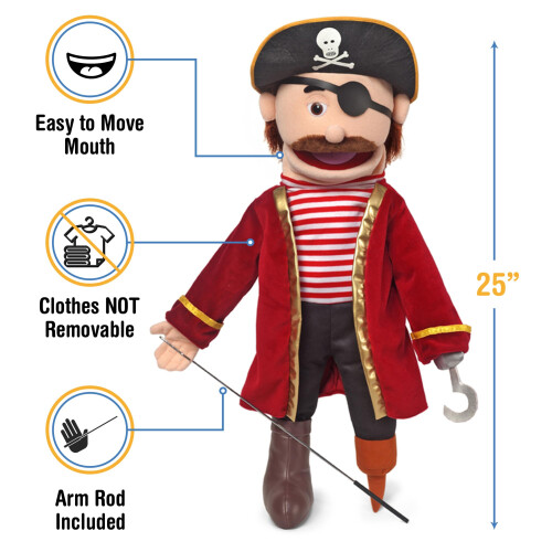 25"""" Pirate Peach Hane-docka i hela kroppen 2