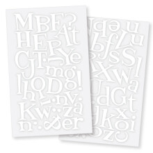 SEI 1 1/2 inch Just for Fun strijkletters T-shirt strijkapplicaties wit 2-vel