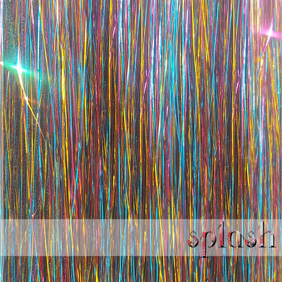 La Demoiselle Unisex Not,Specified 20"""""""" Hair Tinsel 100 Strands - Shiny Rainbow