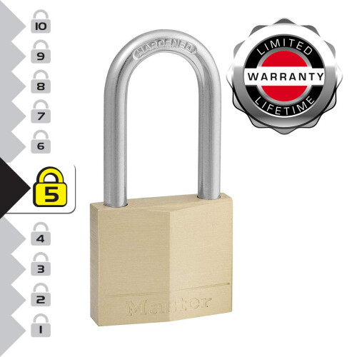 Master Lock Master Lock 140DLF Σιδερένια Λουκέτο με Κλειδί, 1 Πακέτο 2