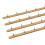 Dritz Home 44294 TRIMENTA DE TACE DE FIBRA x 27 polegadas com tachas de 9/16 polegadas (4 pe   as) marrom 4