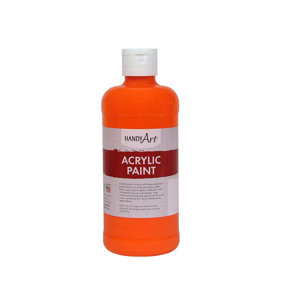 Peinture Acrylique Handy Art 101-152 Pour Tudiants, 473 G, Orange Fluorescent-image