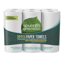 Seventh Generation 100% gerecyclede papieren handdoeken 2-laags 140 vellen 6 rollen