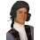 Perruque Coloniale pour Homme Forum Novelties, Noire, Taille Unique 1