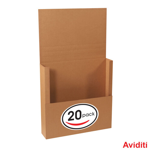 Aviditi Brown Kraft Jumbo Mailing Boxes 20 x 20 x 6 polegadas paco 2