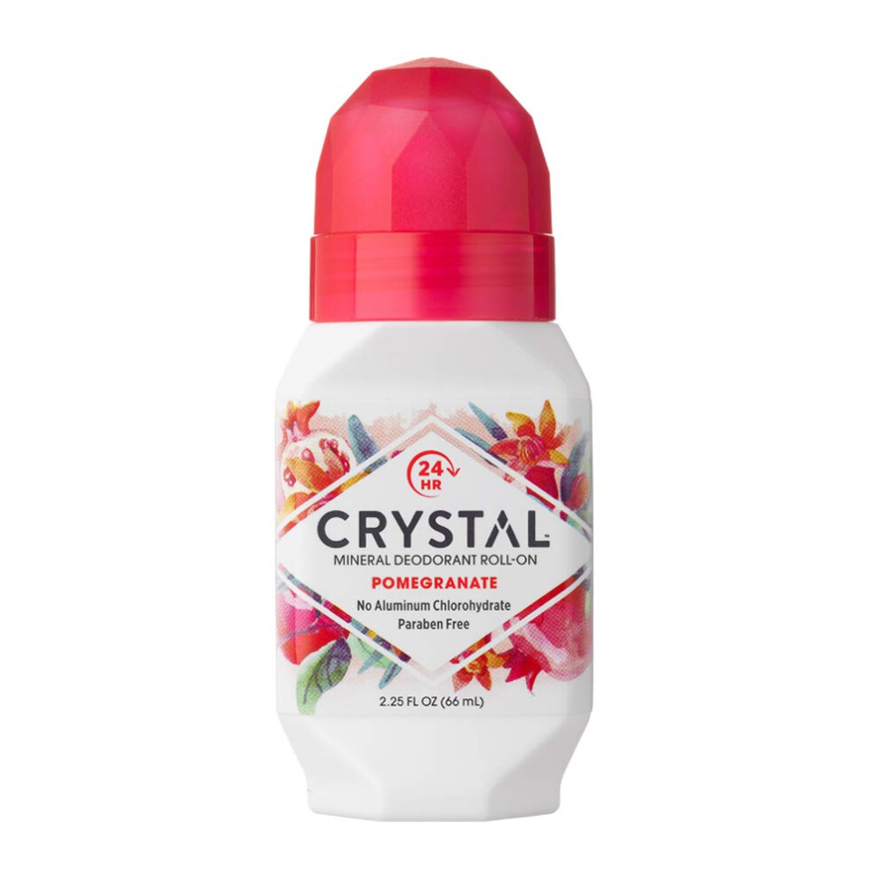 ???St?????? ??S?A Crystal Mineral Deodorant Roll-On Pomegranate 2.25 Fl Oz (Pack Of 12)