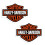 Chroma 99185 Harley Davidson stuur- en schildsticker (2 stuks) 1
