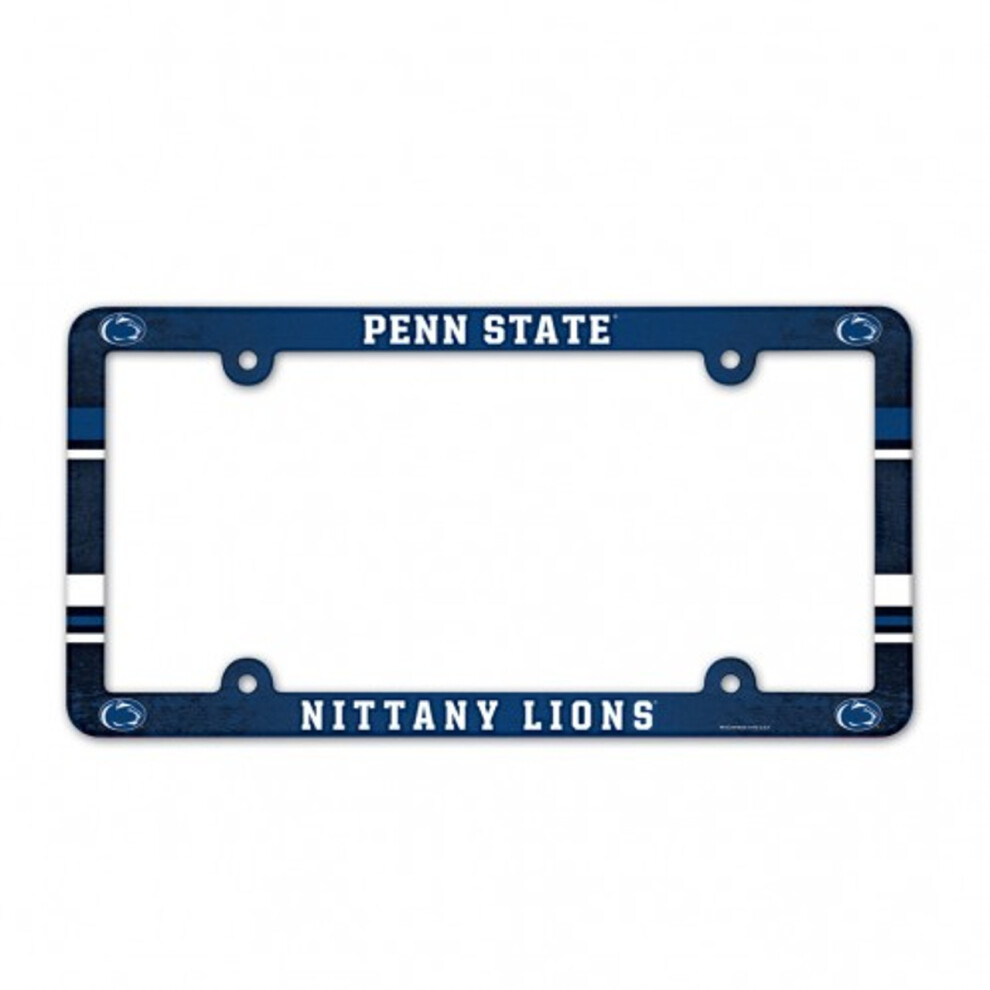 Penn State Nittany Lions Plastic Full Color License Plate Frame 032085900753