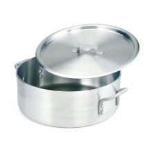 Braseiros de alumnio extra pesados ????Crestware com tampas de panela 10 quartos