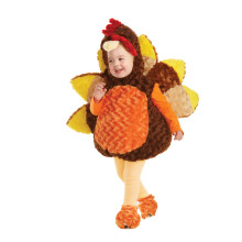 Disfraz de pavo para beb    Underwraps marr   n extra grande (4-6)