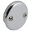 Westbrass D329-26 3-1/8" Δύο-Τρύπες Μπανιέρας Overflow Faceplate και Βίδες, 1-Pack, Πολυμεταλλική Χρώμιο 4