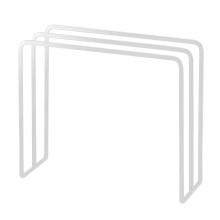 YAMAZAKI Dish Home - Perchero para trapos de cocina | Acero | Toallero, talla nica, blanco