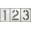 CH Hanson  70355  Stencil  Number Kit  12pcs  6 x 4 in. 1