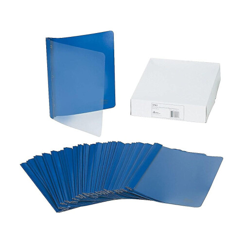 Avery 47961 Couverture de rapport transparente, attaches à 1/8 po, bleu, 25/boîte 2