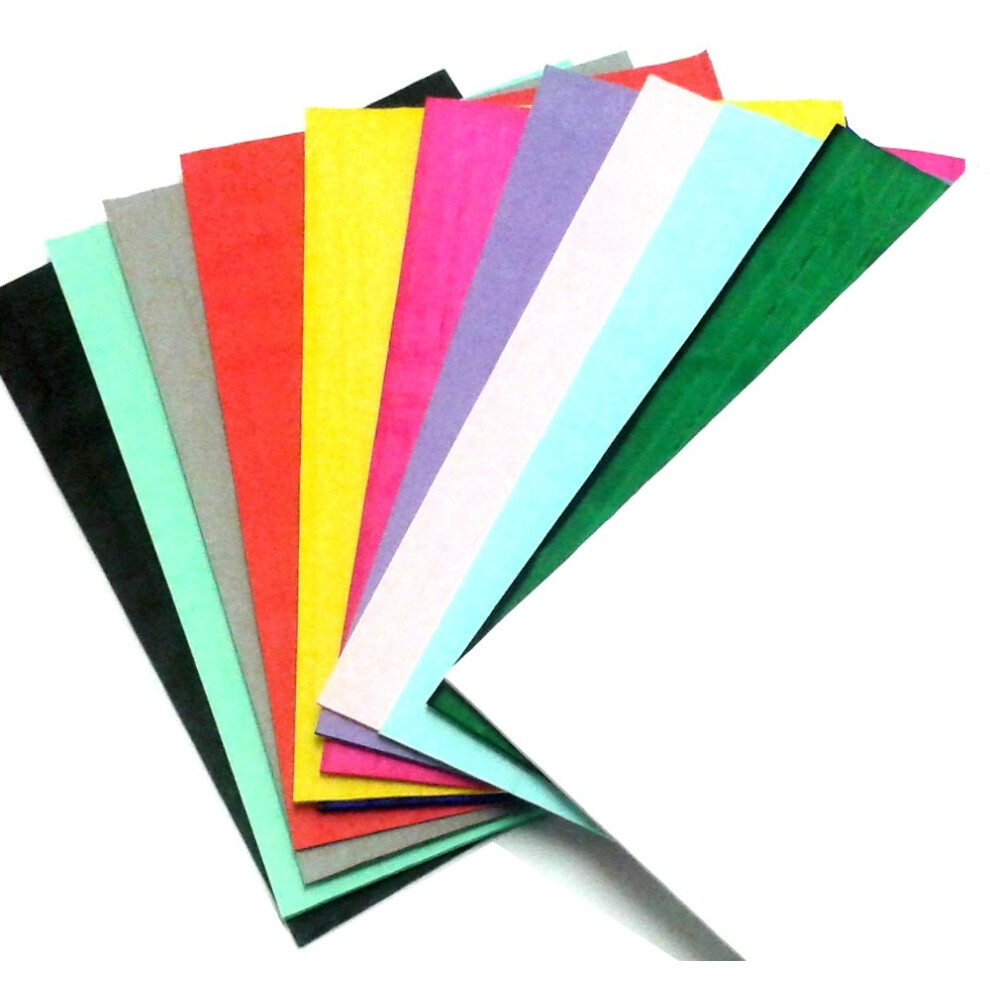 Confezione Da 12 Fogli Di Carta A Nido D'ape, Colori Assortiti (18 X 24 Cm) (Linea Di Colla Da Un Quarto Di Pollice)-image