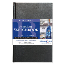 Stillman & Birn Beta Hardcover Schetsboek Zwaargewicht 180 lb Natuurlijk Wit 26 vellen 5,5 x 8,5