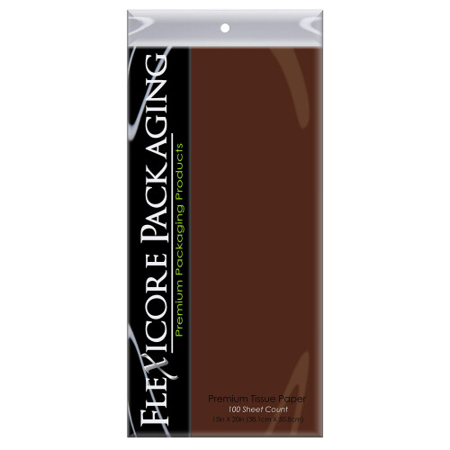 Flexicore Packaging Gift embrulham papel de len   o | Tamanho: 15 polegadas x 20 polegadas | Conte: 100 folhas | Cor: Chocolate 1