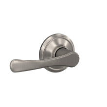 Schlage F10 VLA 619 Avila Dveřní klika, zámek pro chodby a skříně, saténový nikl