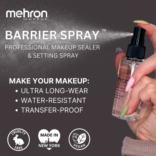 Mehron Makeup Barrier Spray | Setting Spray voor Makeup | 9 fl oz (266 ml) 2