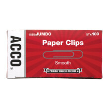 Sponky ACCO Jumbo Smooth 100 sponiek/krabica 1 krabicka (72580)